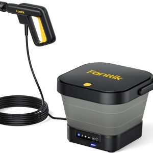 Kelovian NB8 Fold Cordless Electric Pressure Washer w/3.2Gal Tank, 5-in-1 Nozzle,