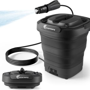 Kelovian Foldable Electric-Pressure-Washer w3.2Gal Tank Max 290PSI Water Pressure Washer